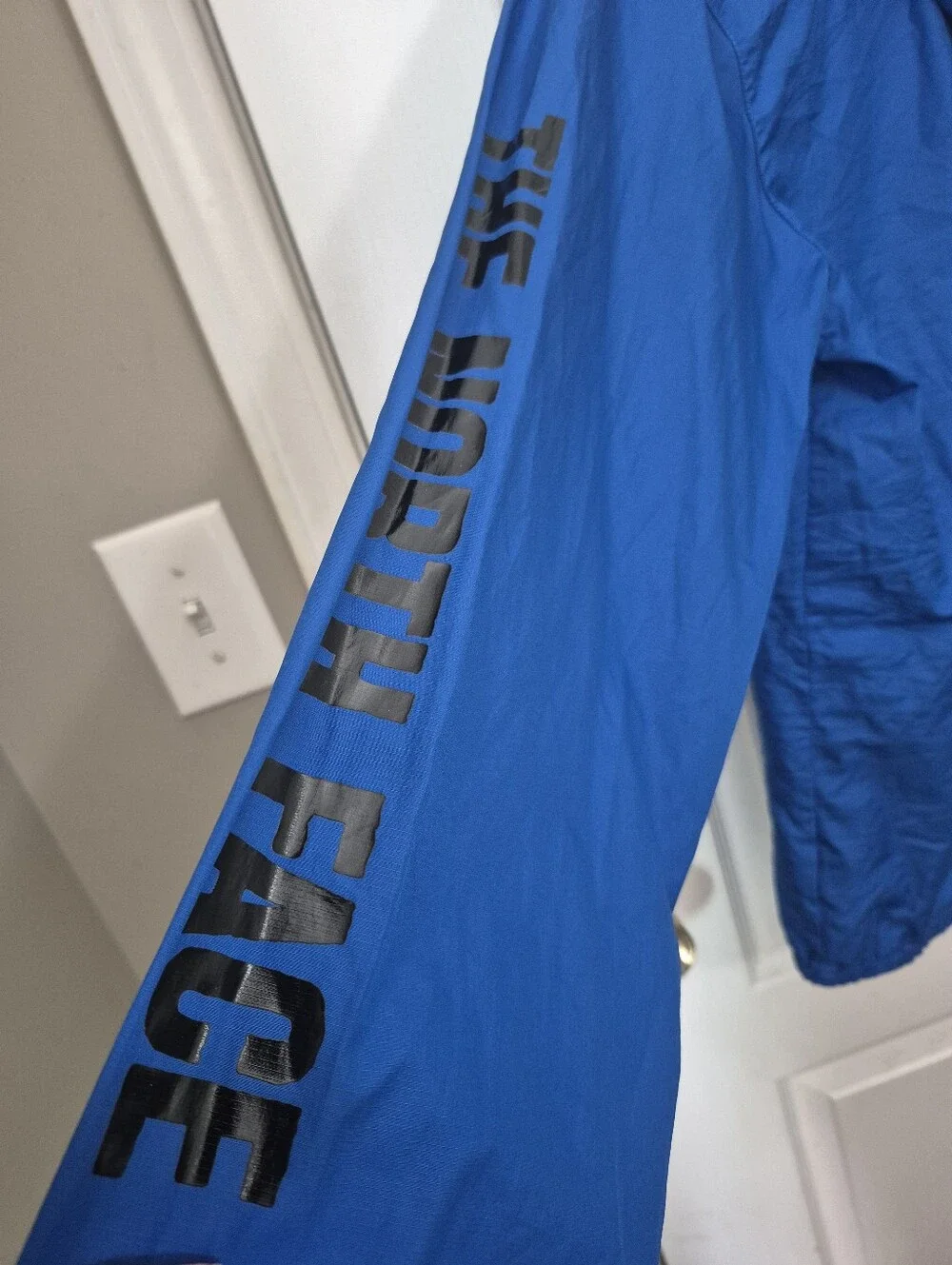 The North Face Boy's Royal Blue Hooded Windbreaker Jacket